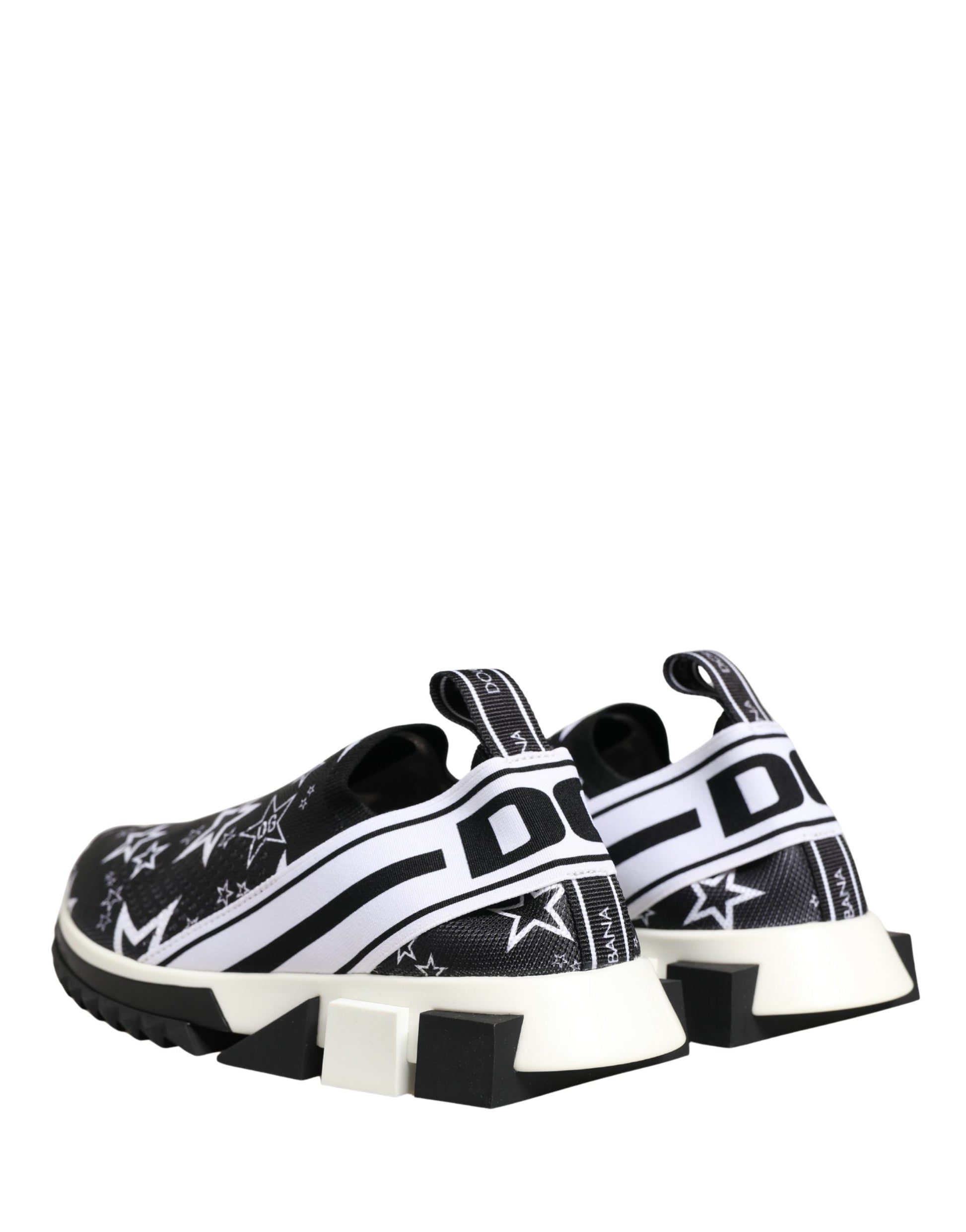 Dolce & Gabbana Black Stars Logo SORRENTO Sneakers Shoes Curated Luxury Accessories by Orvyn