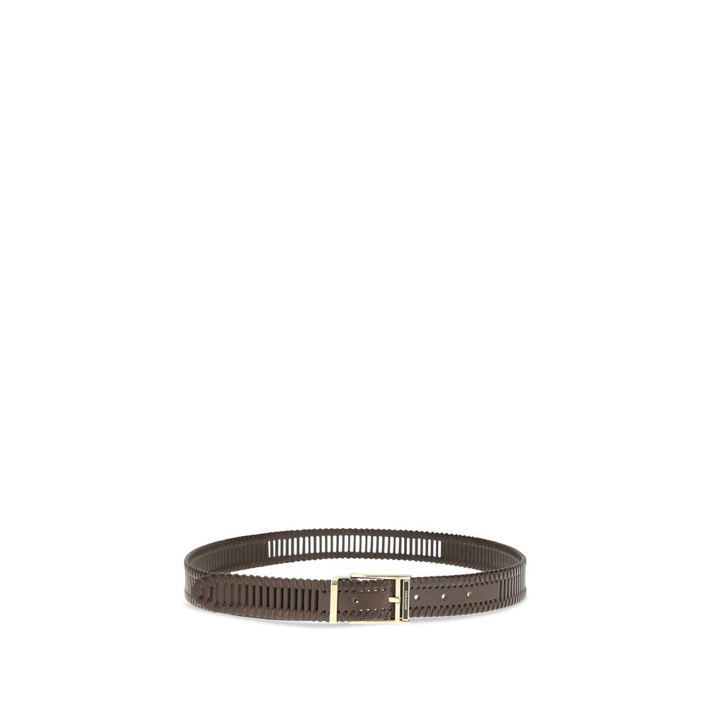 Ferragamo Brown Calf Leather Bos Taurus Regular Belt Curated Luxury Accessories by Orvyn