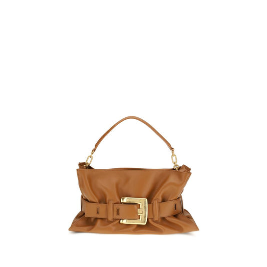 discover authentic Balmain Brown Calf Leather Bos Taurus Shoulder Bag curated by Orvyn luxury accessories