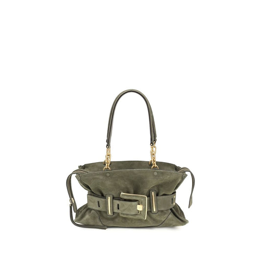 Balmain Bicolor Anthem Bag In Suede Leather Handbag Bags multicolor
