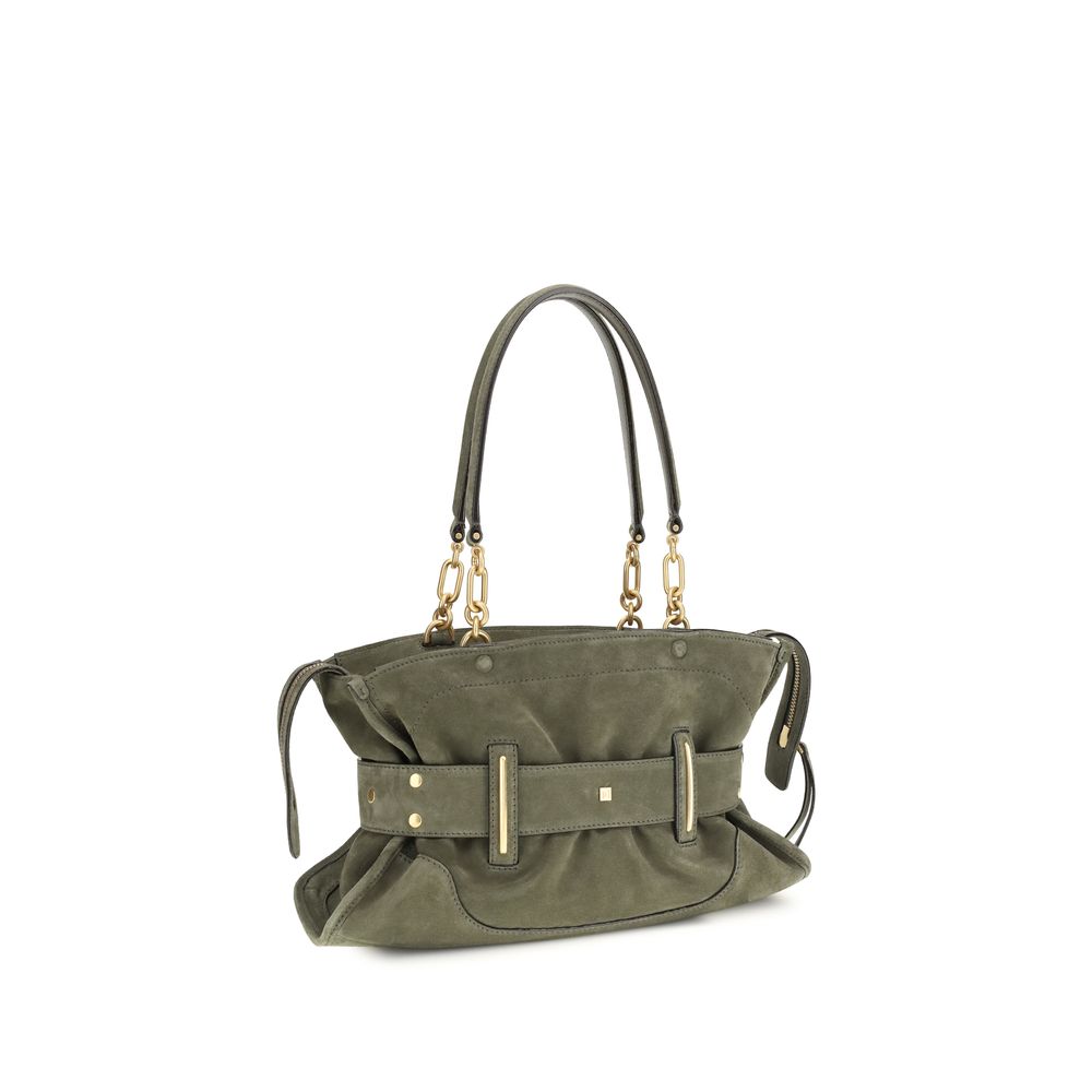 Balmain Bicolor Anthem Bag In Suede Leather Handbag Bags multicolor