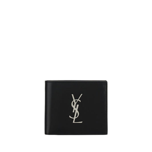 Saint Laurent Black Calf Leather Bos Taurus Wallet Curated Luxury Accessories by Orvyn
