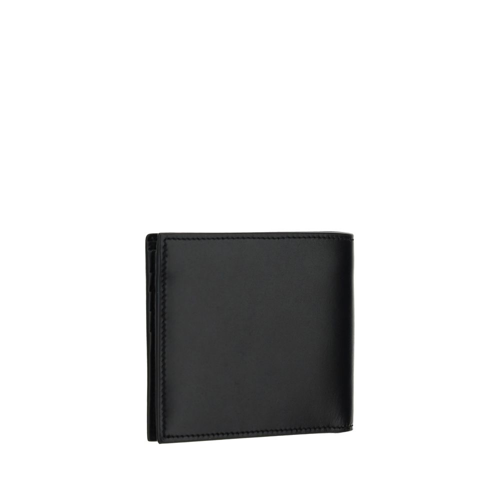 Saint Laurent Black Calf Leather Bos Taurus Wallet Curated Luxury Accessories by Orvyn