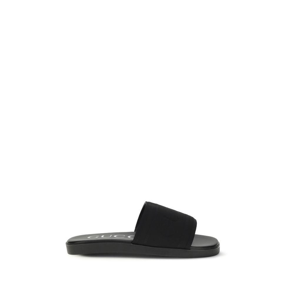 Gucci Black Fabric Sandals Curated Luxury Accessories by Orvyn