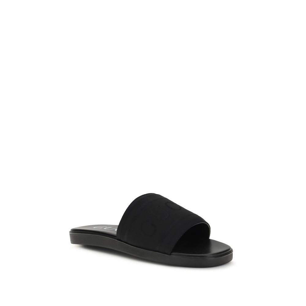 Gucci Black Fabric Sandals Curated Luxury Accessories by Orvyn