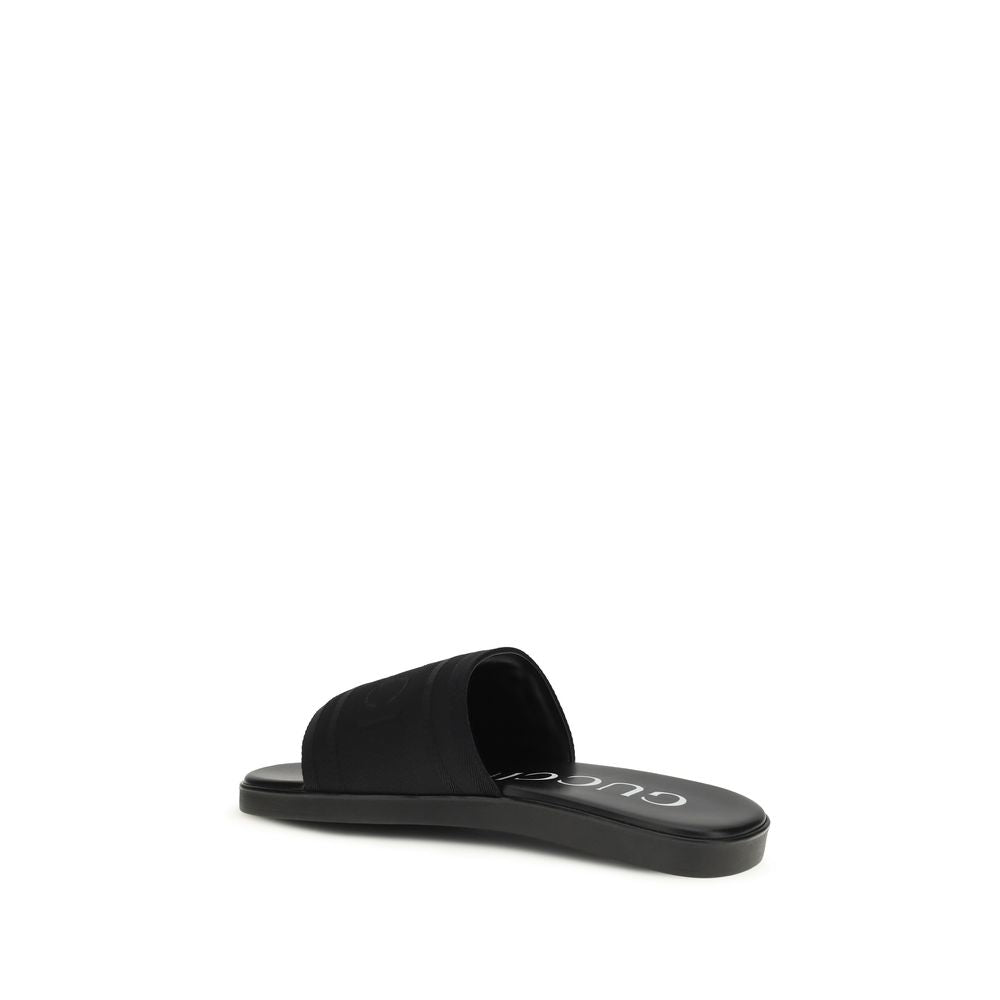Gucci Black Fabric Sandals Curated Luxury Accessories by Orvyn