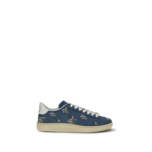 Valentino Garavani Blue Fabric Low Top Sneakers Curated Luxury Accessories by Orvyn