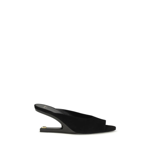Balmain Black 'Slip-On' Mules schwarz