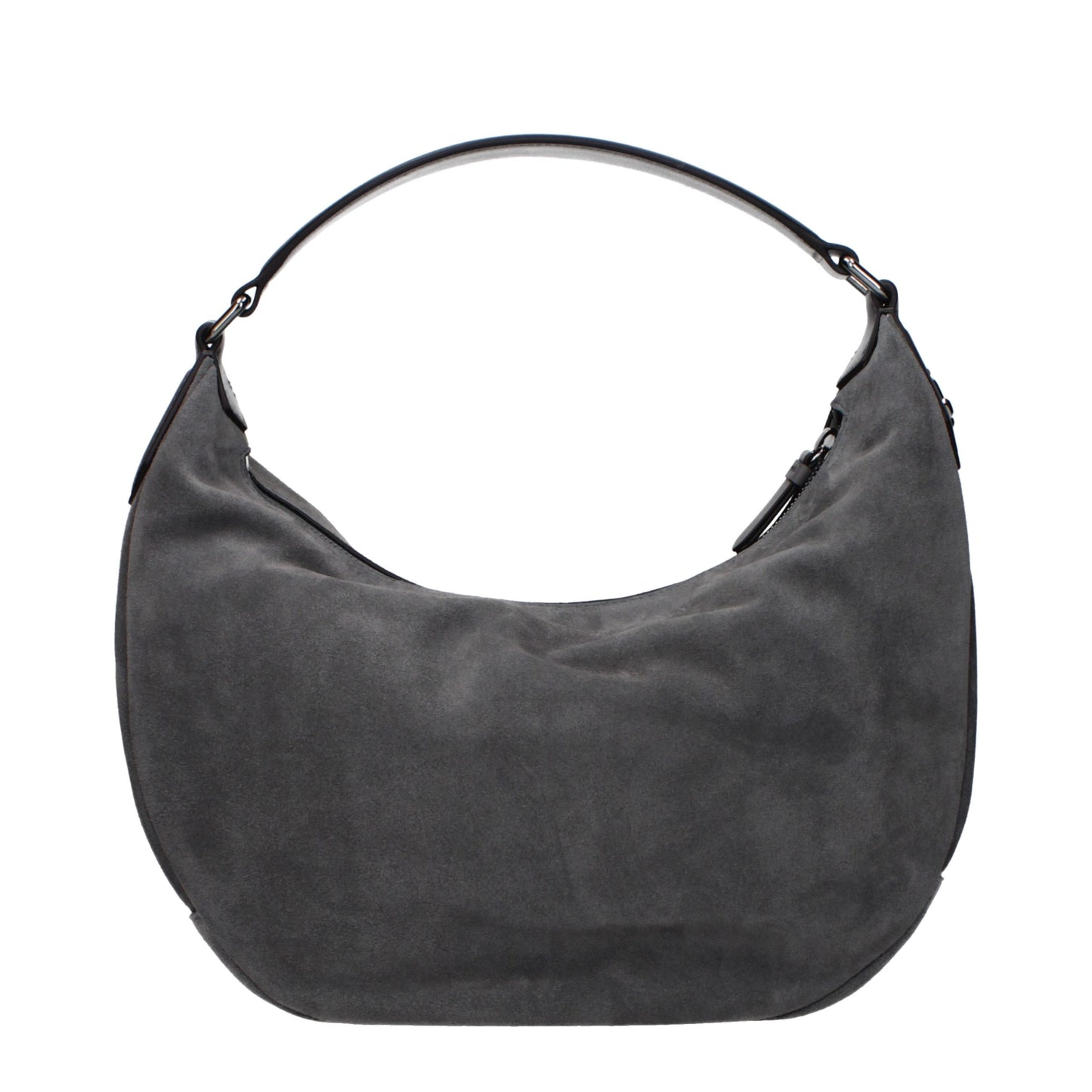 Jimmy Choo Storm Gray Suede Shoulder Bag curated by orvyn luxury accessories