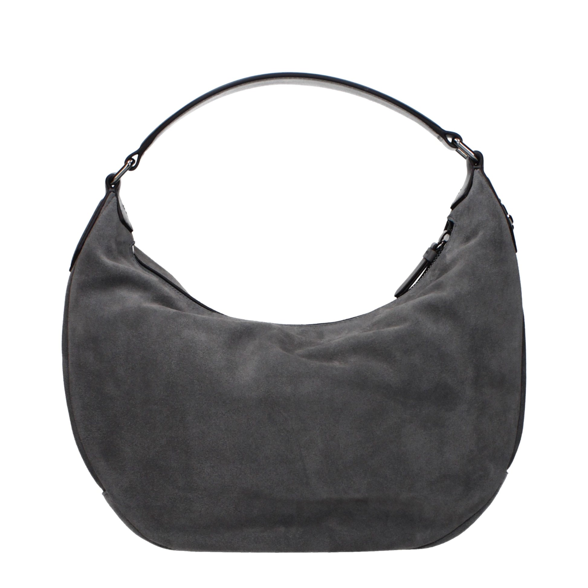 Jimmy Choo Storm Gray Suede Shoulder Bag curated by orvyn luxury accessories