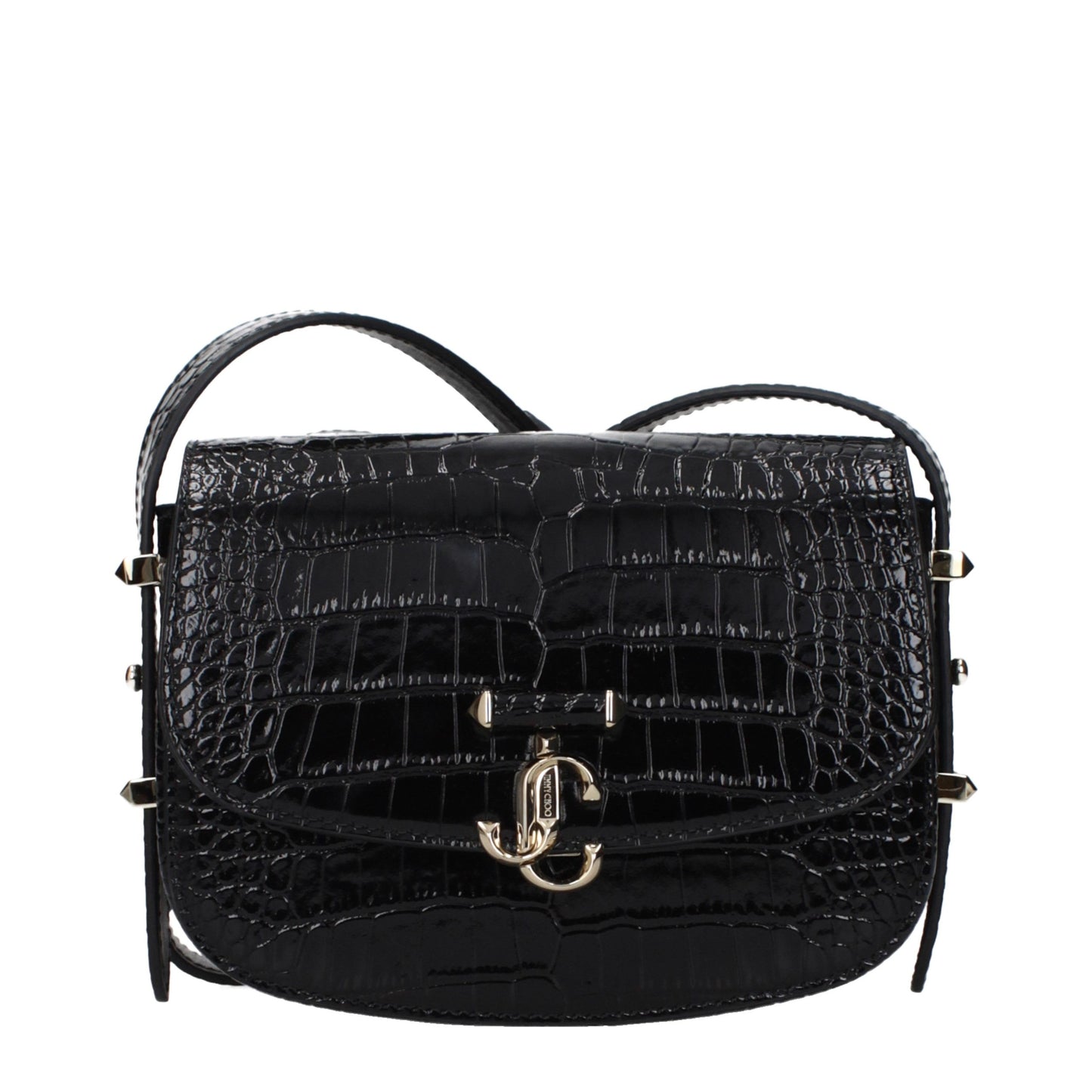 Jimmy Choo Black Leather Crossbody Bag curated by orvyn luxury accessories