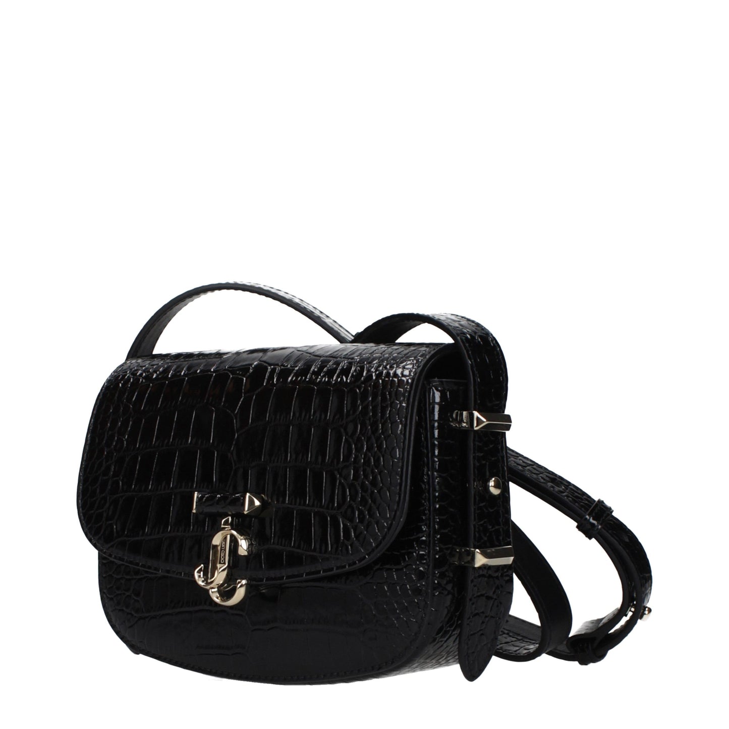 Jimmy Choo Black Leather Crossbody Bag curated by orvyn luxury accessories