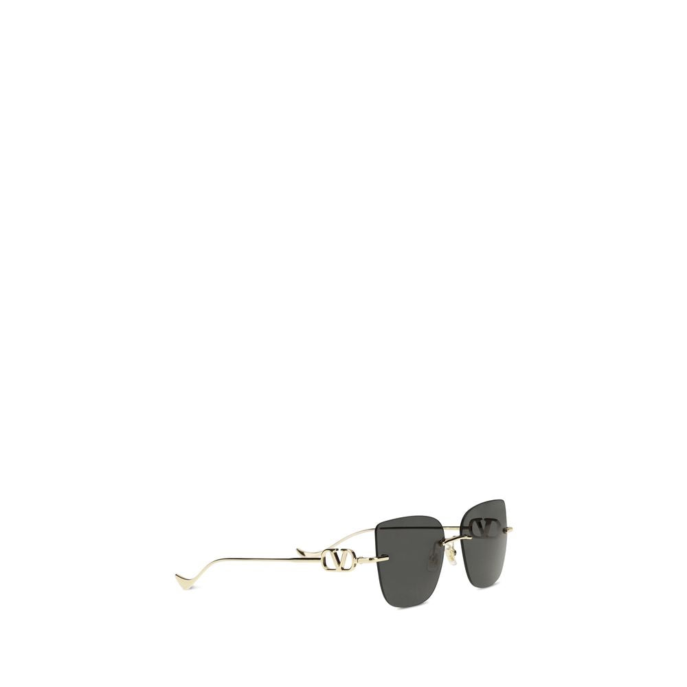 Valentino Garavani Black Metal Sunglasses Curated Luxury Accessories by Orvyn