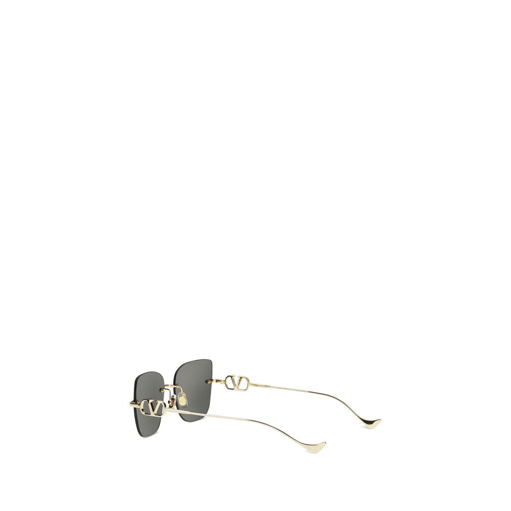 Valentino Garavani Black Metal Sunglasses Curated Luxury Accessories by Orvyn
