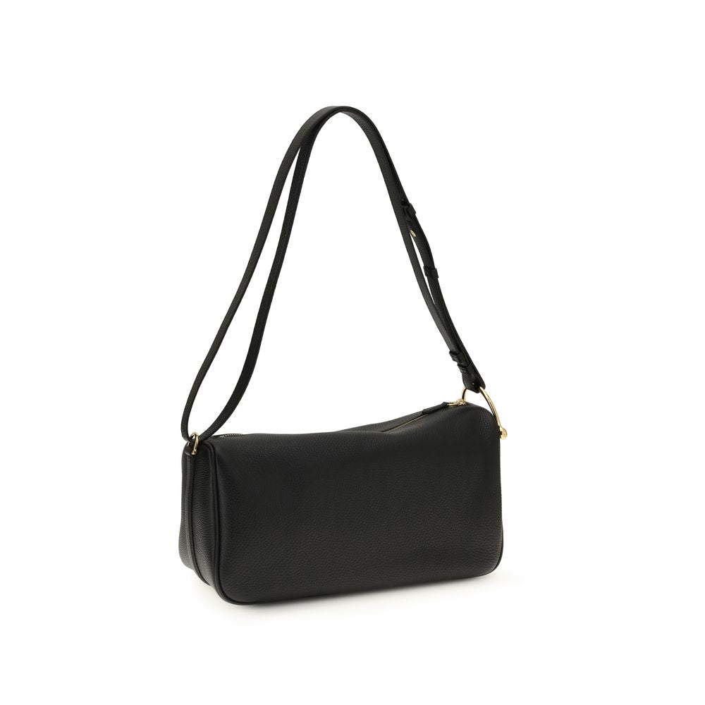 Gucci Black Calf Leather Bos Taurus Shoulder Bag Curated Luxury Accessories by Orvyn