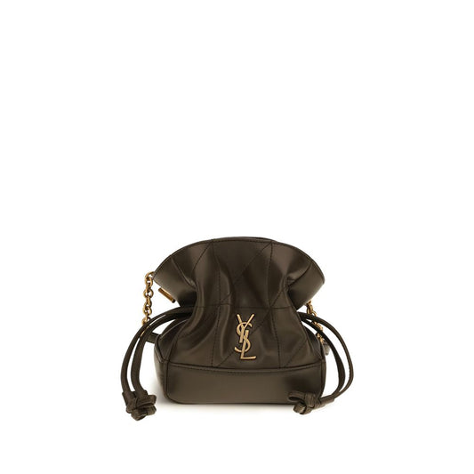 Saint Laurent Bicolor Jamie Mini Leather Clutch Bag Curated Luxury Accessories by Orvyn