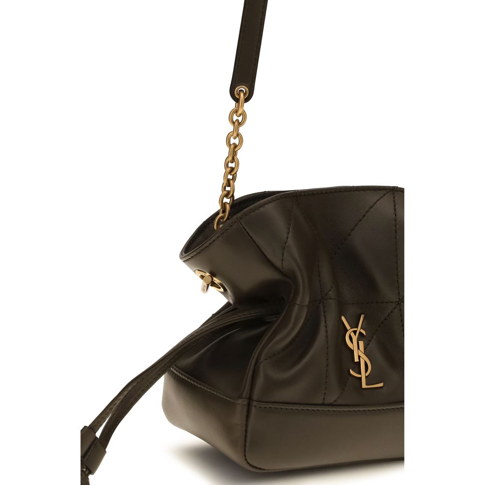 Saint Laurent Bicolor Jamie Mini Leather Clutch Bag Curated Luxury Accessories by Orvyn