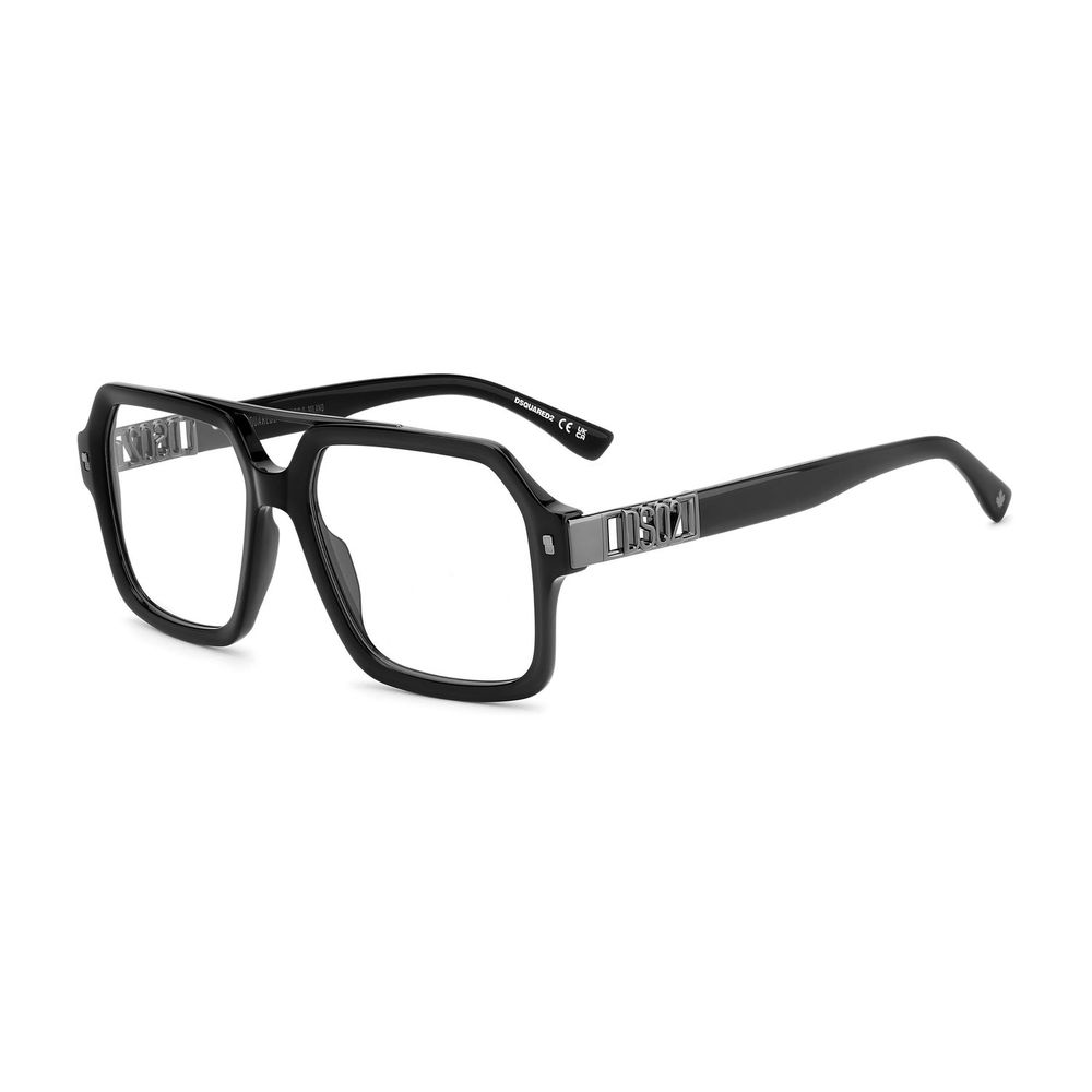Dsquared² Black Acetate Glasses (Frames) Curated Luxury Accessories by Orvyn