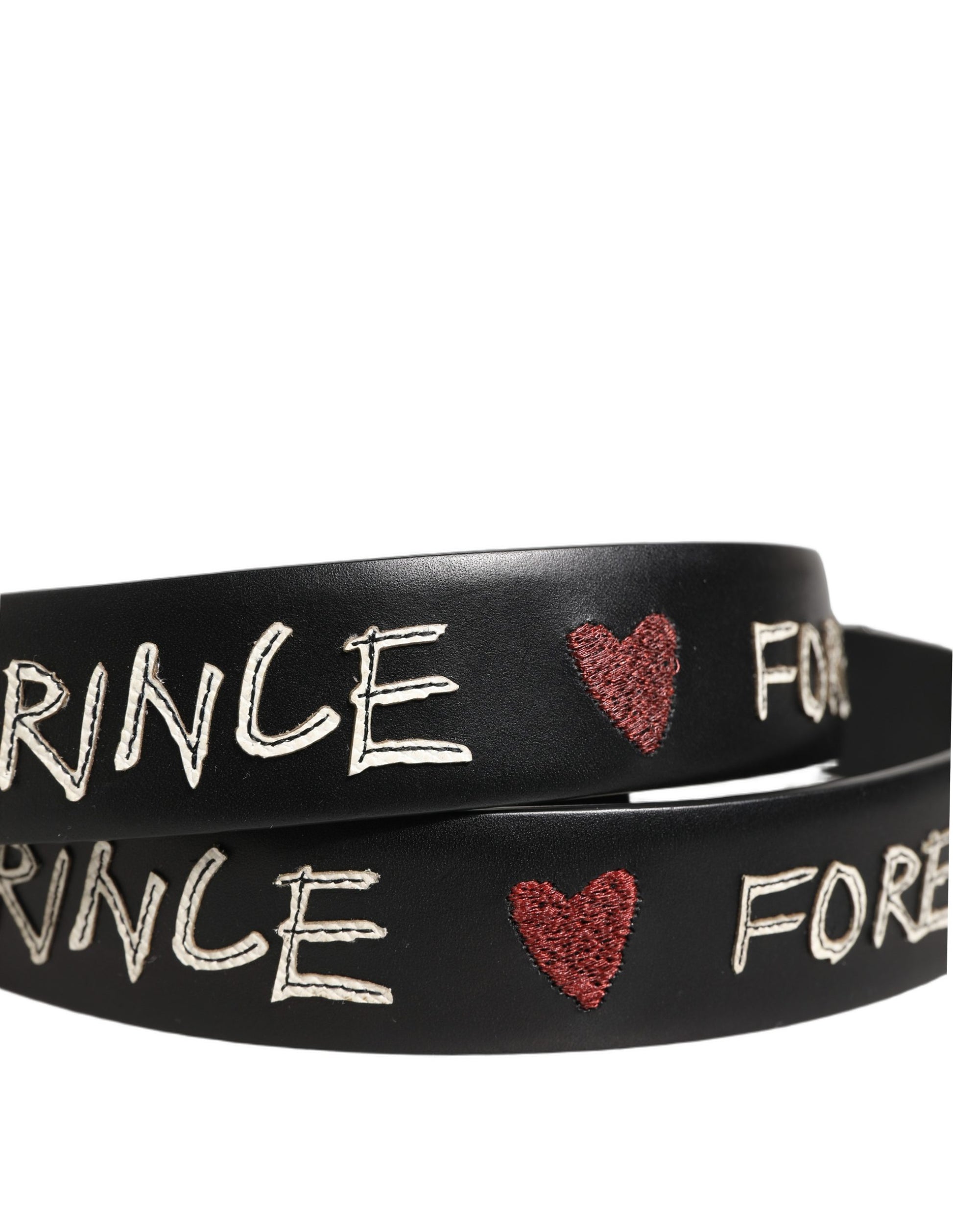 Dolce & Gabbana Black Leather Prince Crown Logo Buckle Belt Curated Luxury Accessories by Orvyn