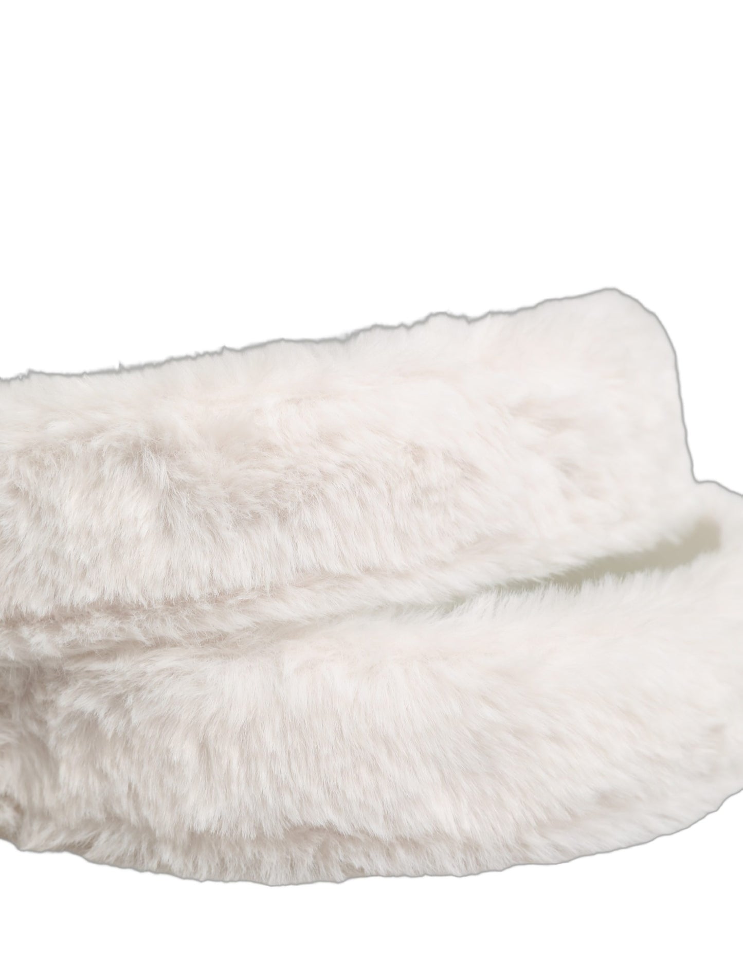Dolce & Gabbana White Fleece Silver DG Logo Metal Buckle Belt Curated Luxury Accessories by Orvyn