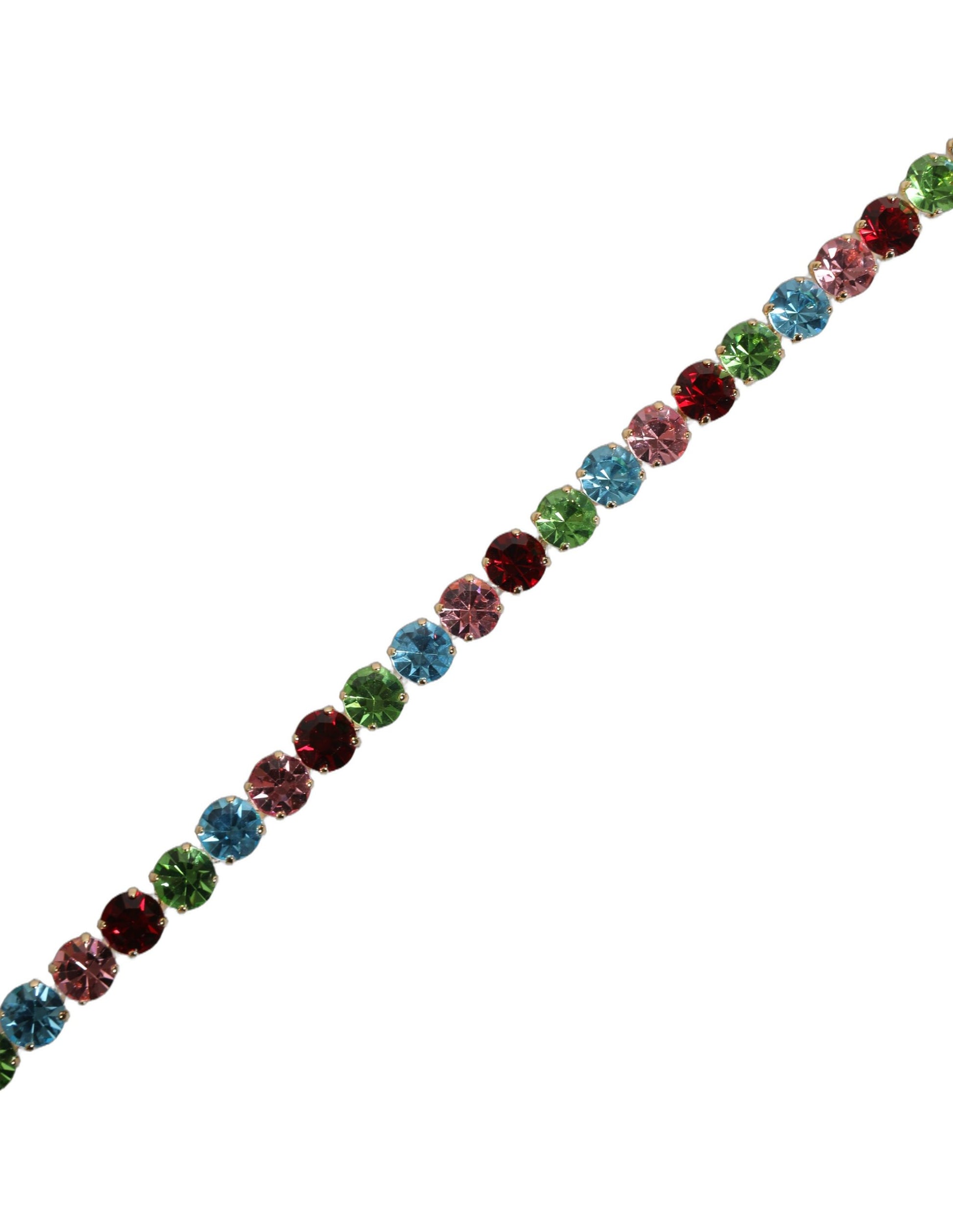 Dolce & Gabbana Pink Leather Crystal Chain Embellished Belt Curated Luxury Accessories by Orvyn