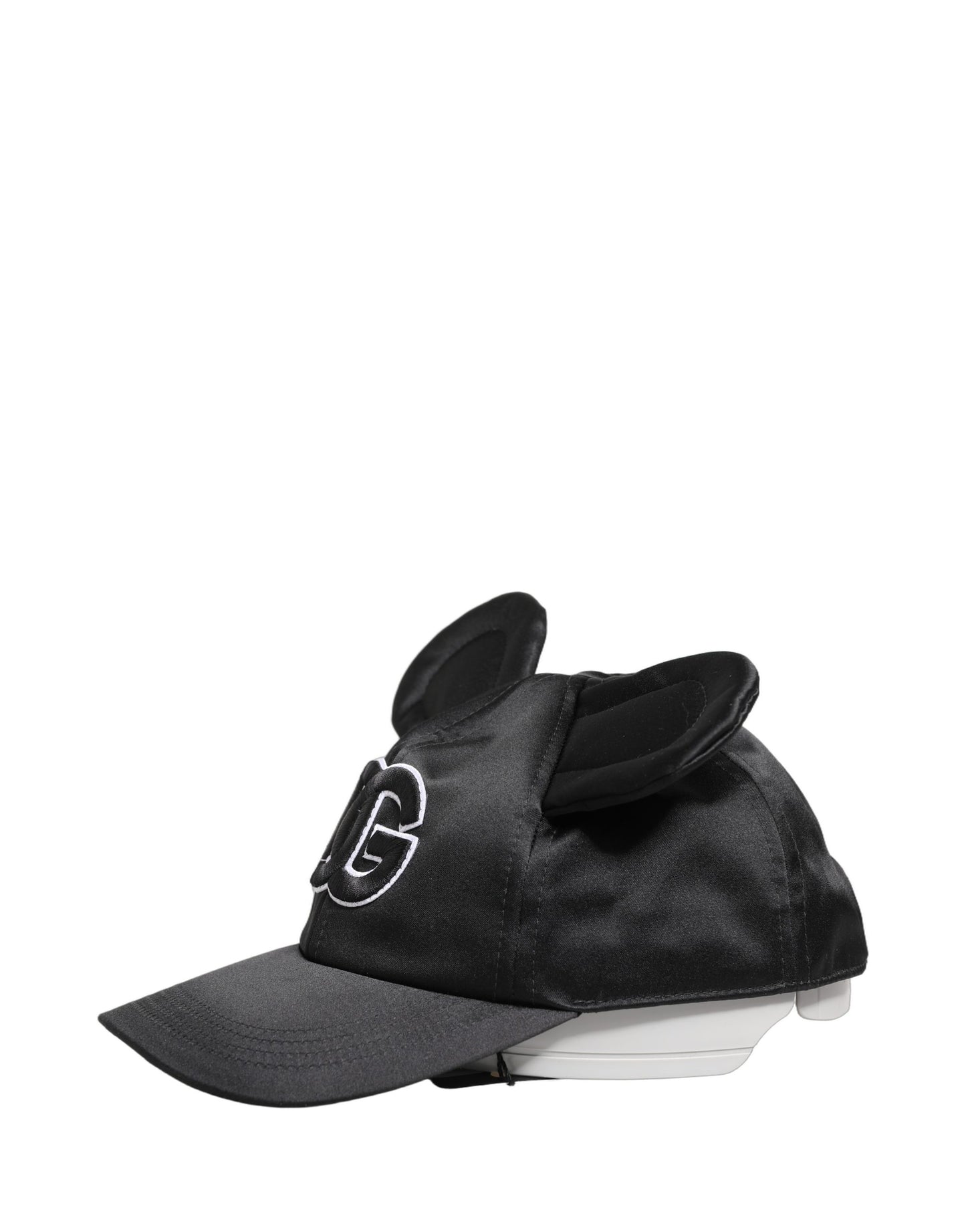 Dolce & Gabbana Men Black Velvet Animal Ears Baseball Cap Hat Curated Luxury Accessories by Orvyn