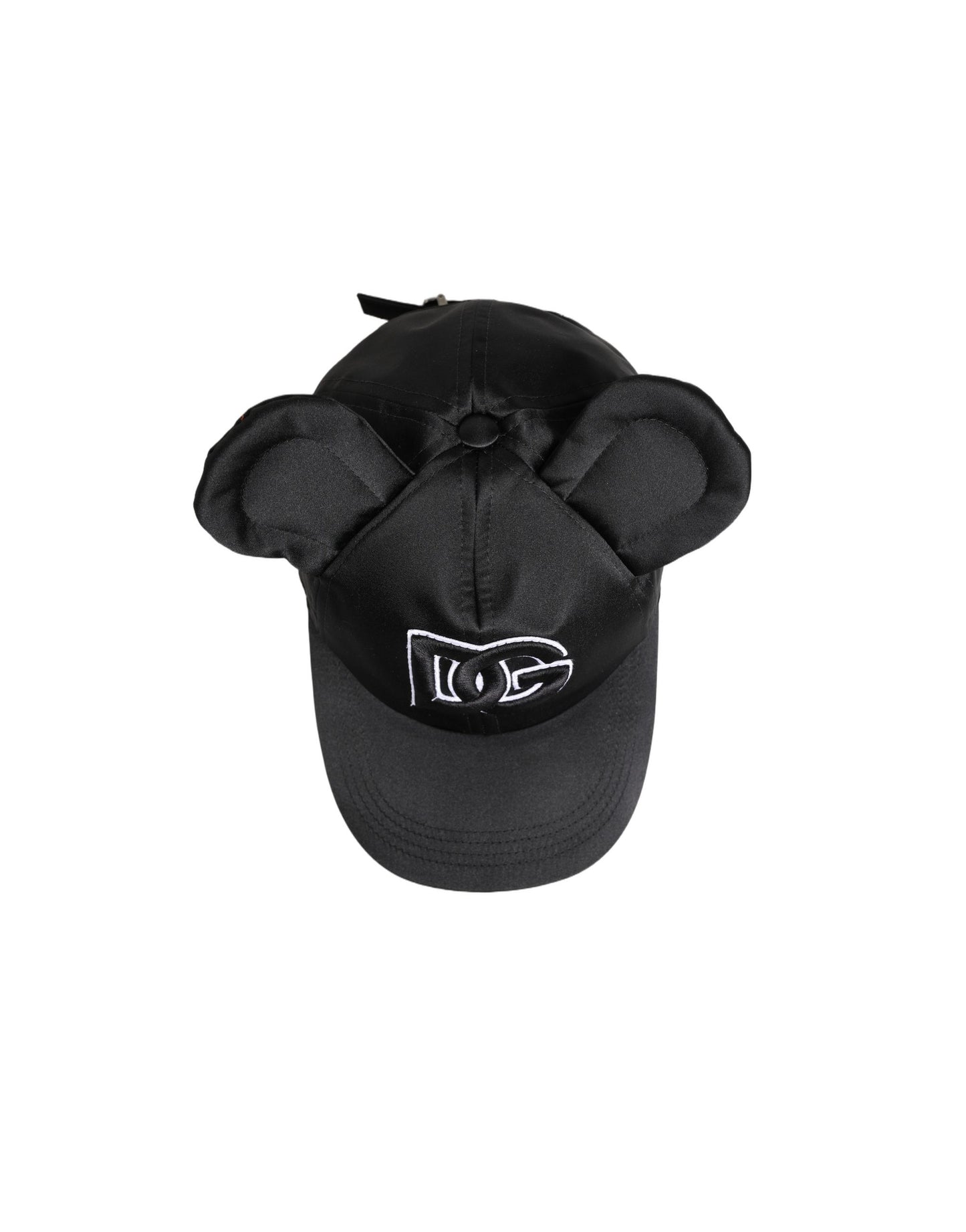 Dolce & Gabbana Men Black Velvet Animal Ears Baseball Cap Hat Curated Luxury Accessories by Orvyn
