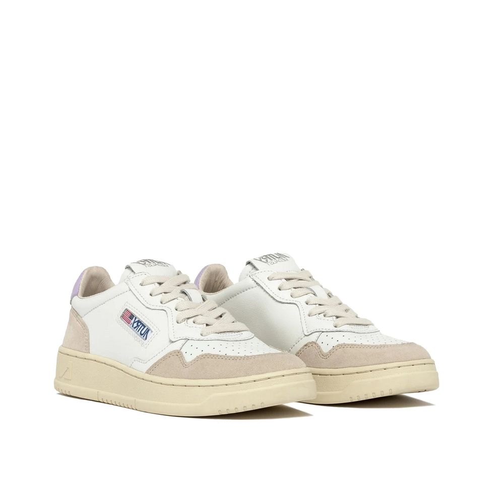 Autry White Leather Low Top Sneakers Curated Luxury Accessories by Orvyn