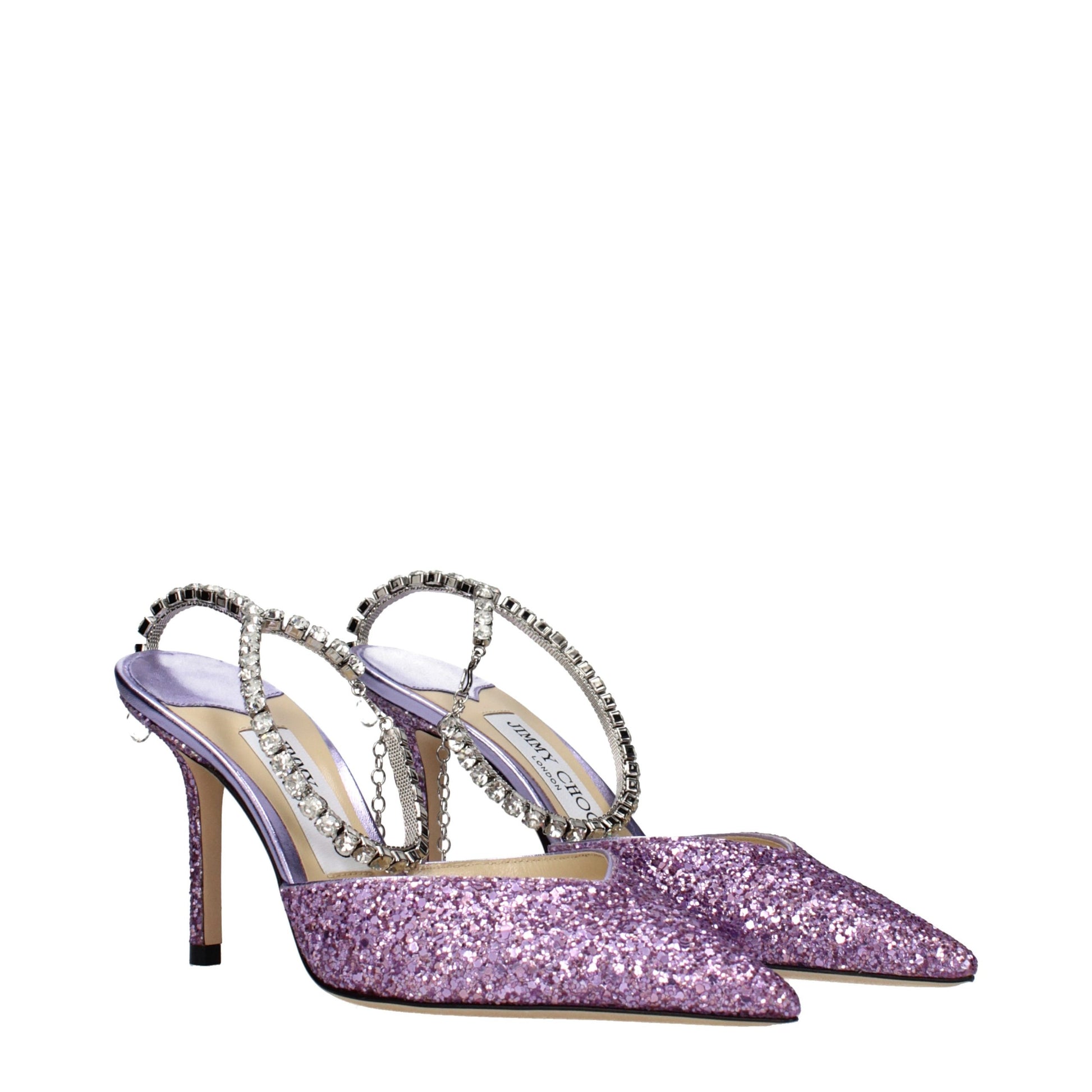 Jimmy Choo Purple Plastic Stiletto Heel Sandals Curated Luxury Accessories by Orvyn