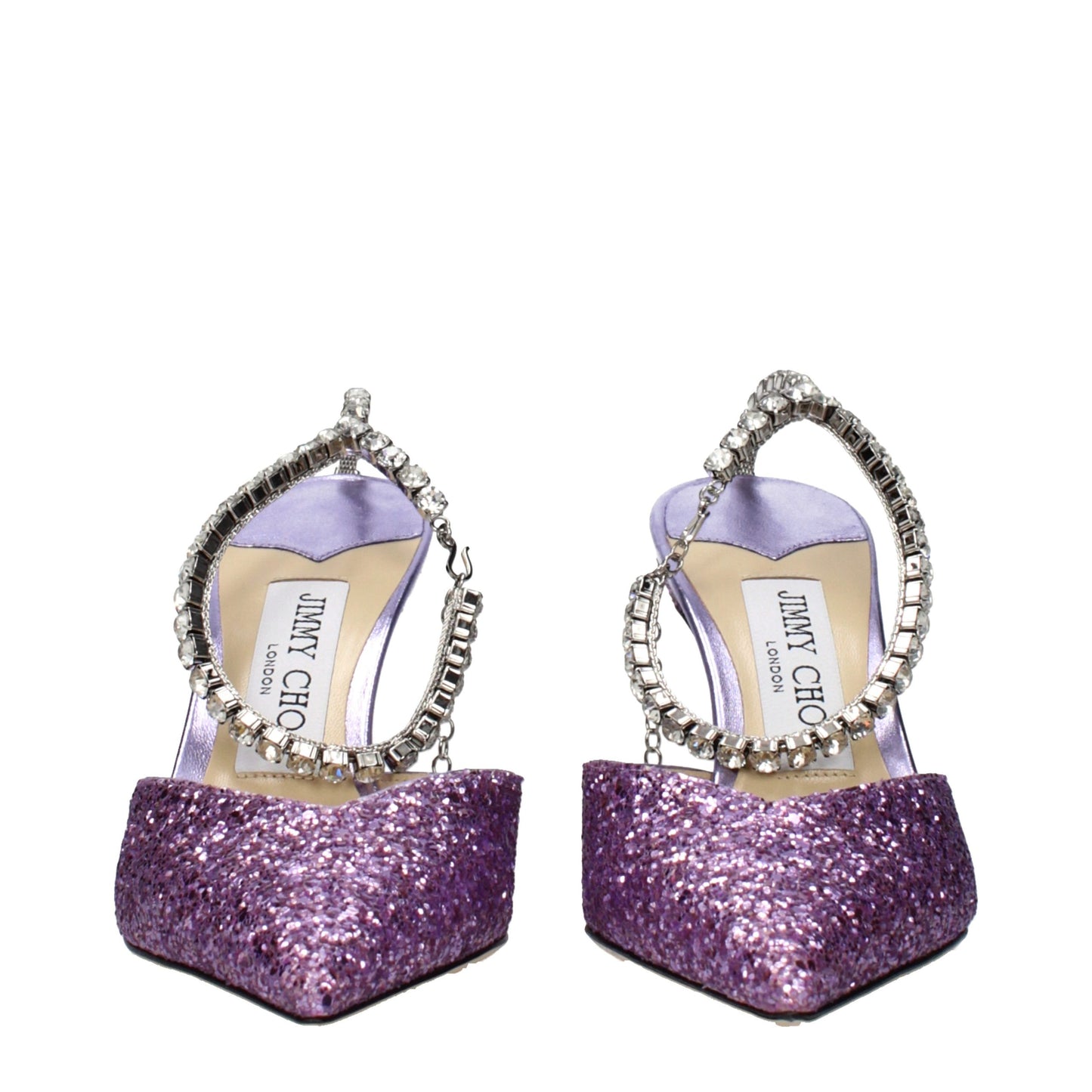 Jimmy Choo Purple Plastic Stiletto Heel Sandals Curated Luxury Accessories by Orvyn