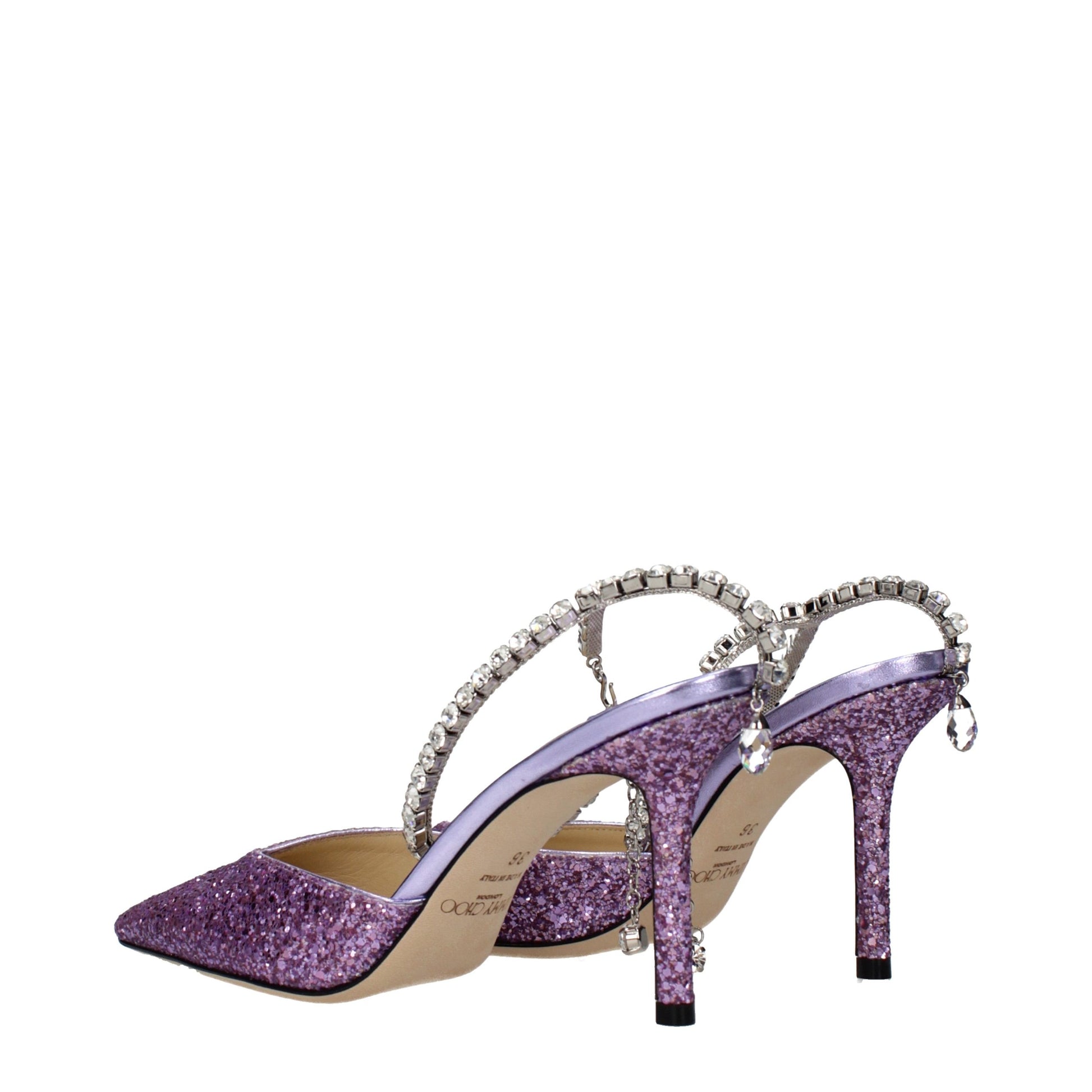 Jimmy Choo Purple Plastic Stiletto Heel Sandals Curated Luxury Accessories by Orvyn