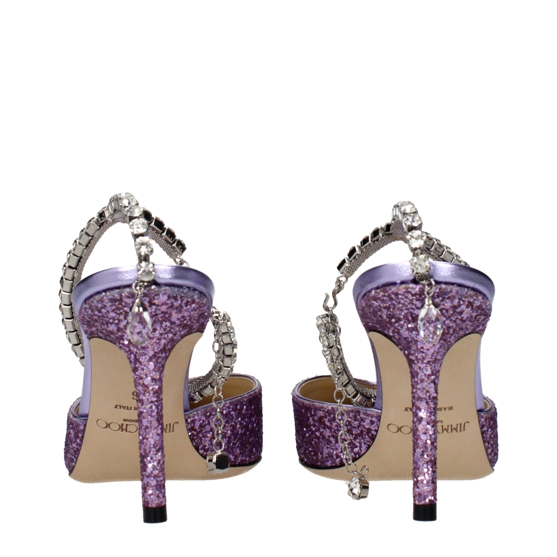 Jimmy Choo Purple Plastic Stiletto Heel Sandals Curated Luxury Accessories by Orvyn