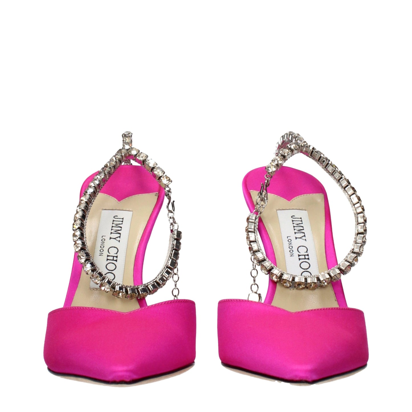 Jimmy Choo Pink Satin Stiletto Heel Sandals Curated Luxury Accessories by Orvyn