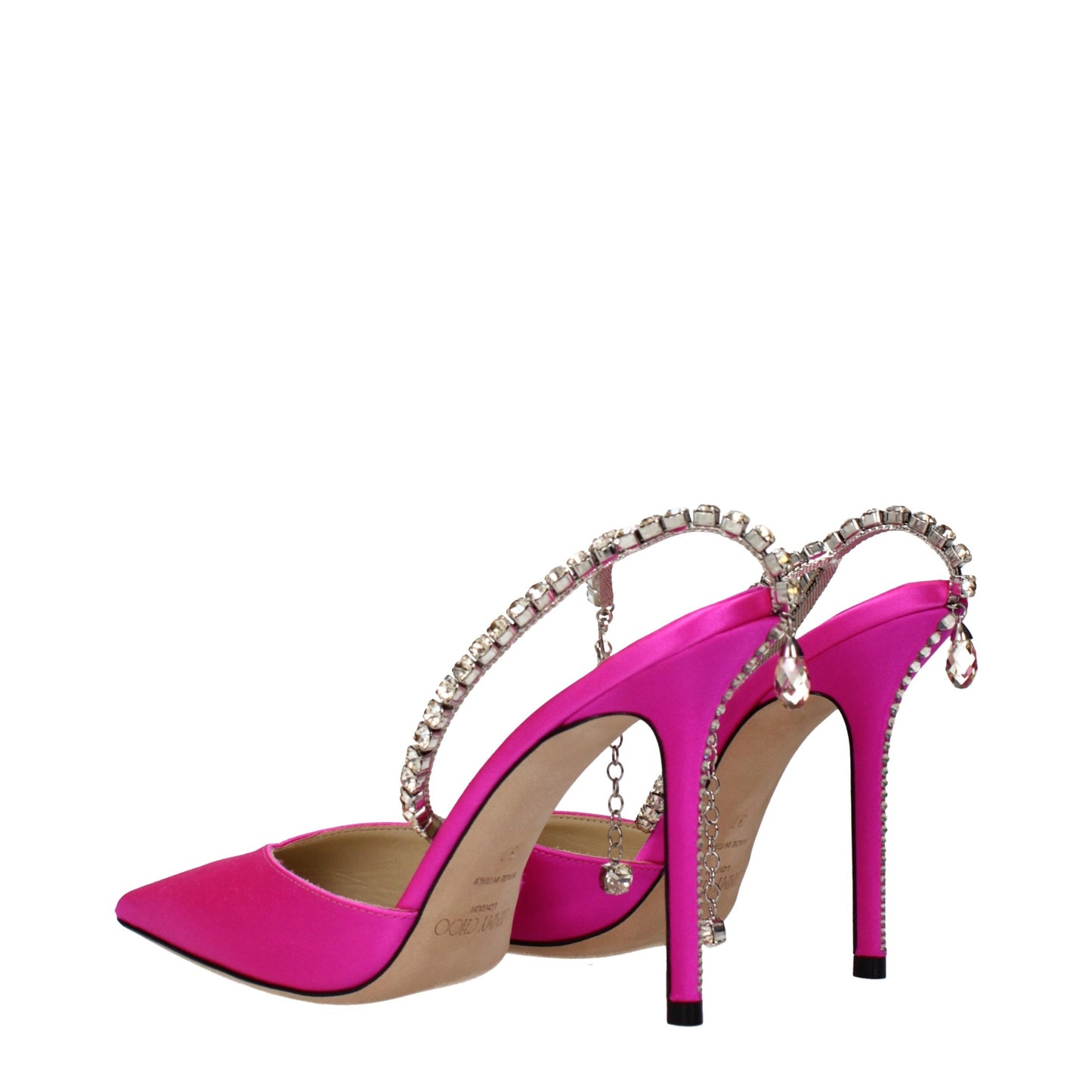 Jimmy Choo Pink Satin Stiletto Heel Sandals Curated Luxury Accessories by Orvyn