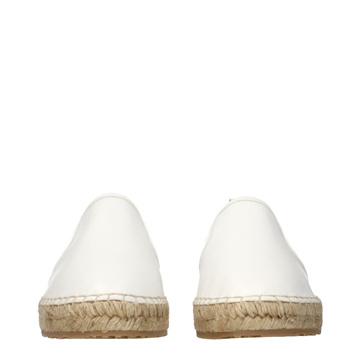 Jimmy Choo White Leather Espadrilles weiss