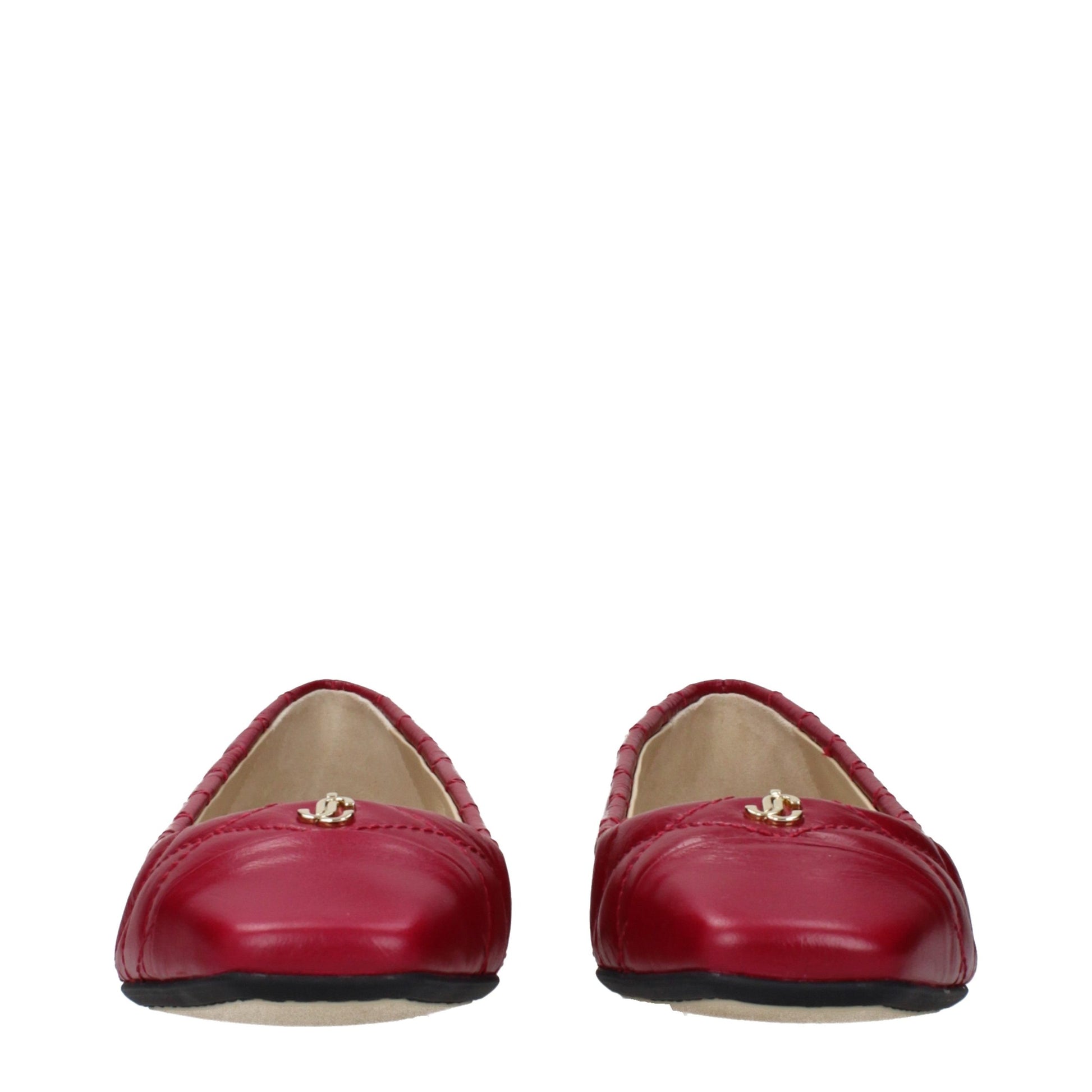 Jimmy Choo Pink Leather Ballet Flats Curated Luxury Accessories by Orvyn