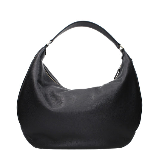Jimmy Choo Black Leather Shoulder Bag Bags schwarz