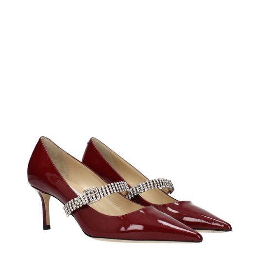Jimmy Choo Red Leather High Heel Pumps Curated Luxury Accessories by Orvyn