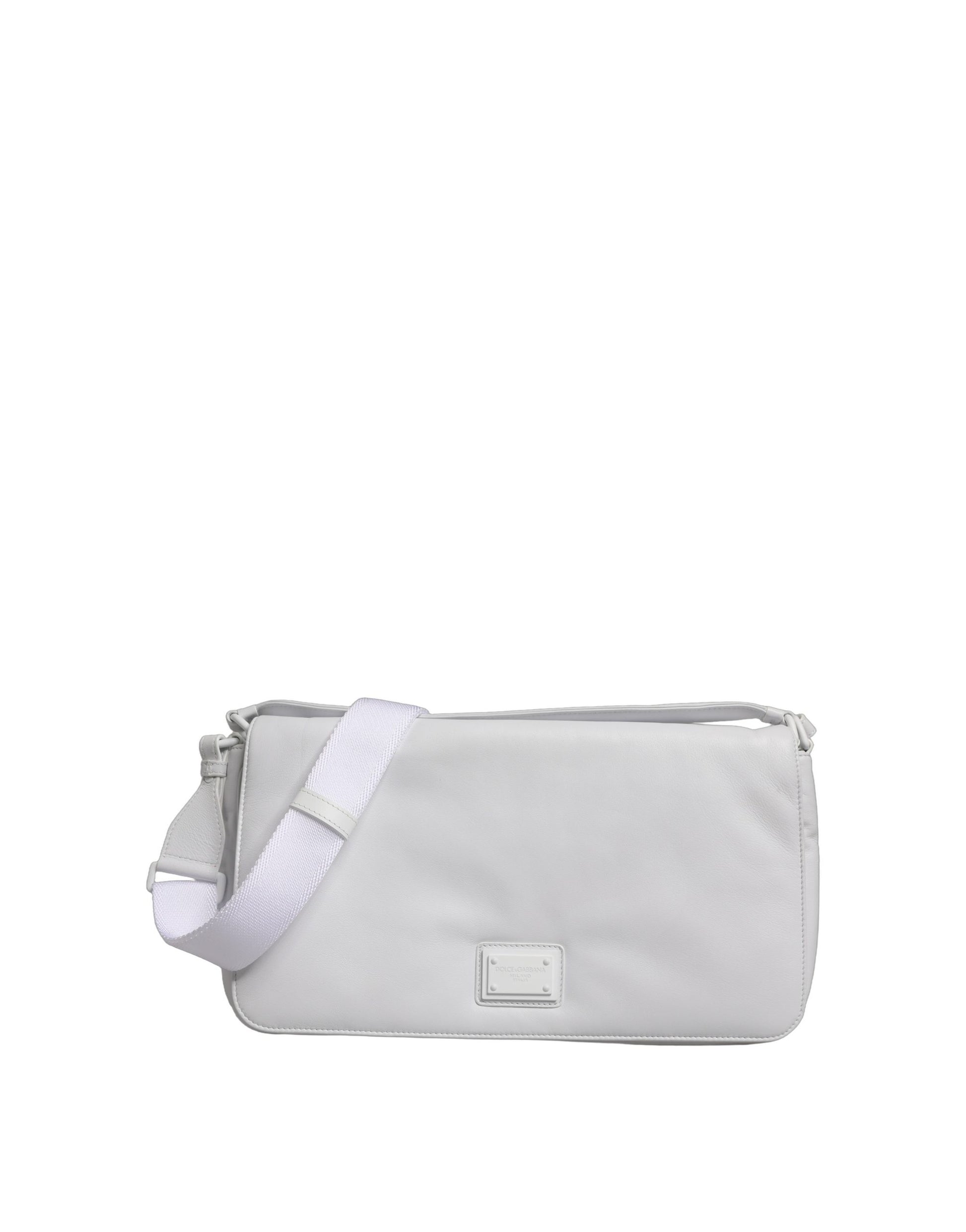 Dolce & Gabbana White Logo Plaque Crossbody Shoulder Borse Women Bag Curated Luxury Accessories by Orvyn