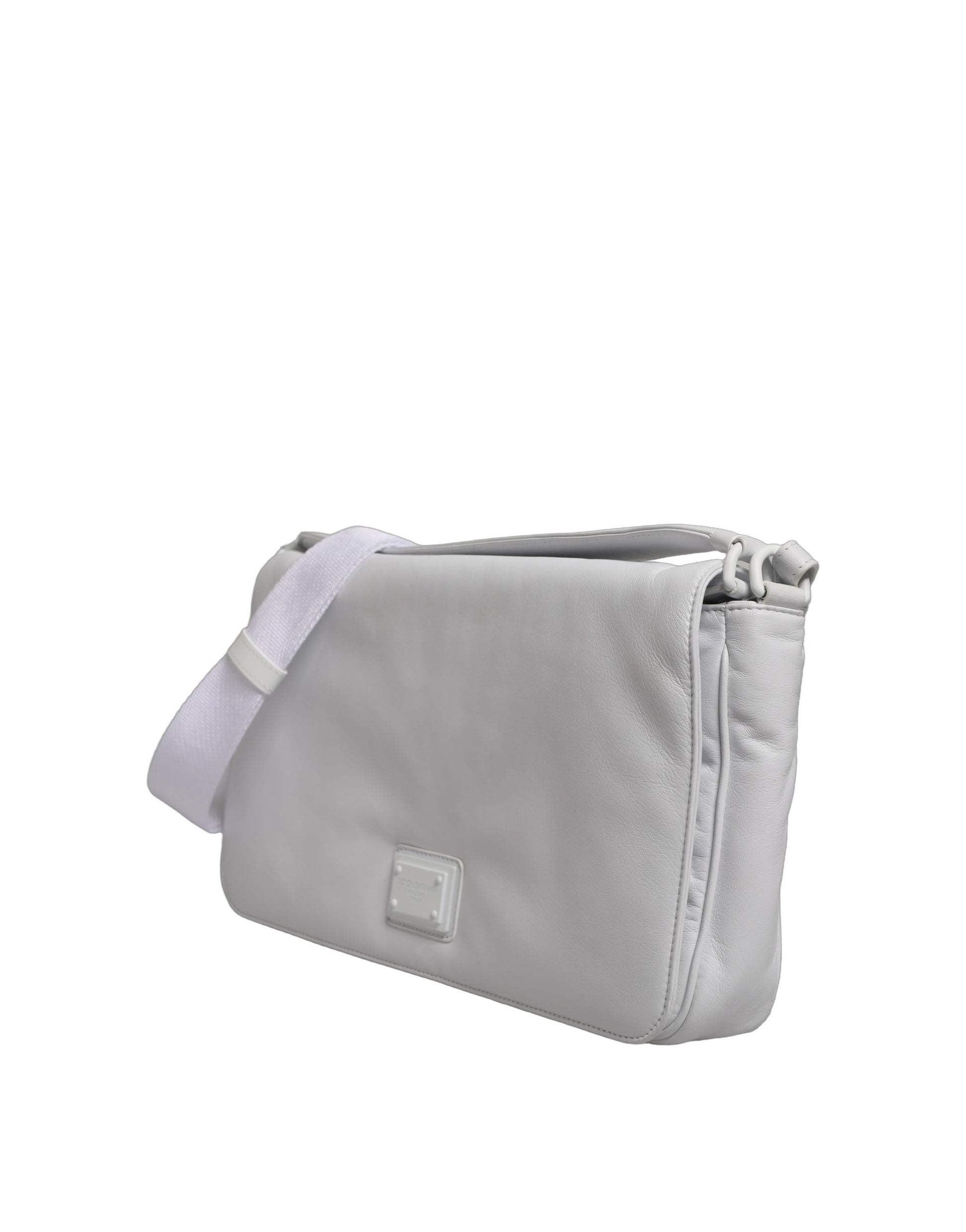 Dolce & Gabbana White Logo Plaque Crossbody Shoulder Borse Women Bag Curated Luxury Accessories by Orvyn