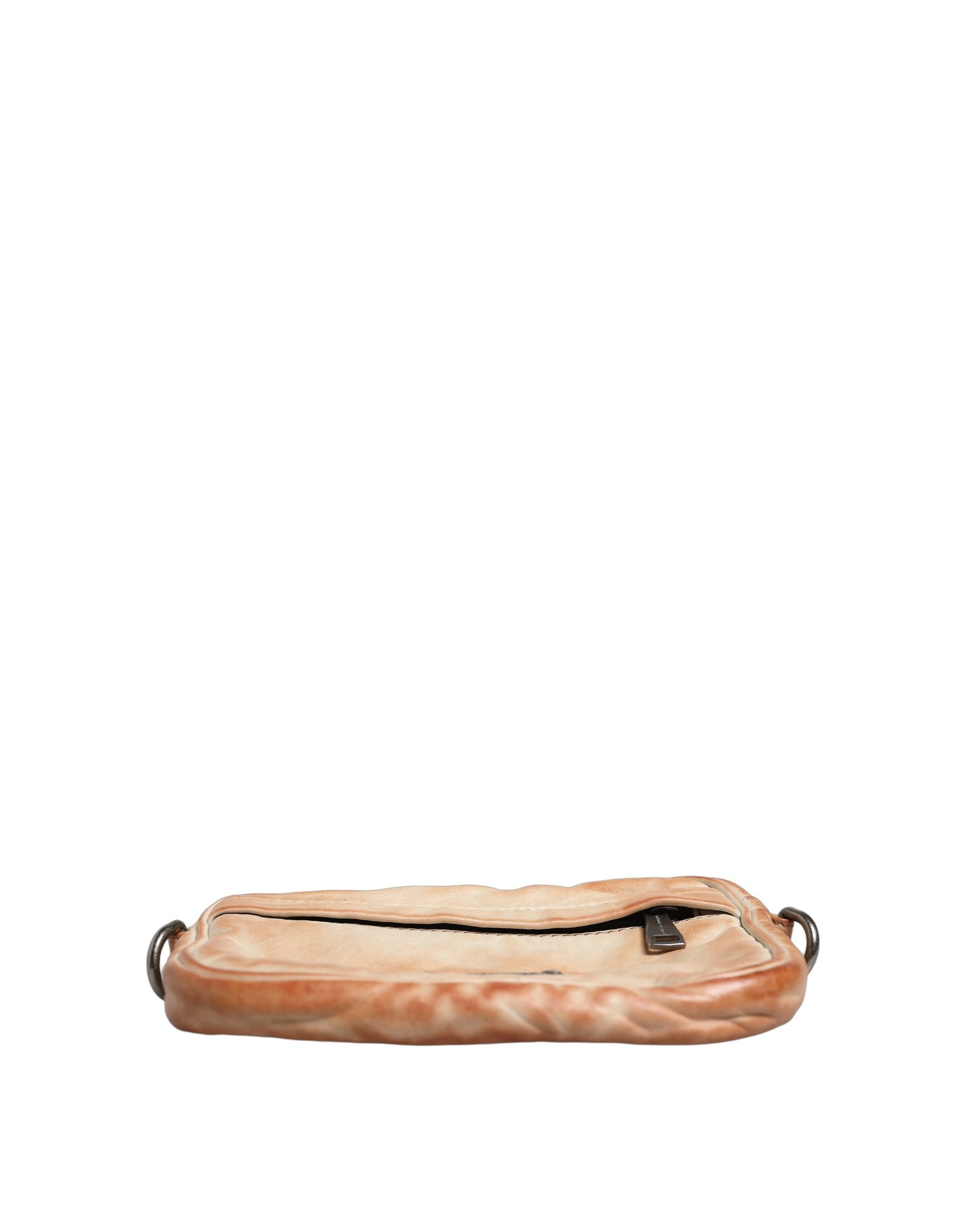 Dolce & Gabbana Beige Vintage Leather Logo Plaque Shoulder Borse Men Bag Curated Luxury Accessories by Orvyn