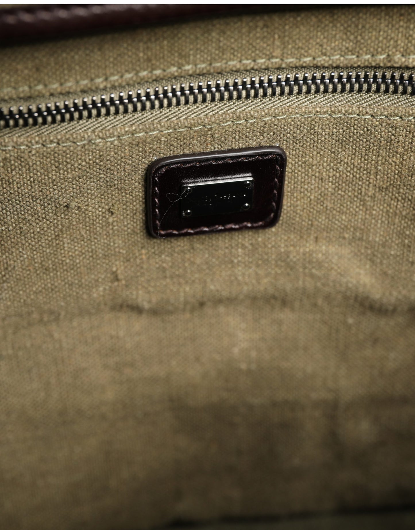 Dolce & Gabbana Military Green Two Tone Tote Duffel Shoulder Borse Bag Curated Luxury Accessories by Orvyn