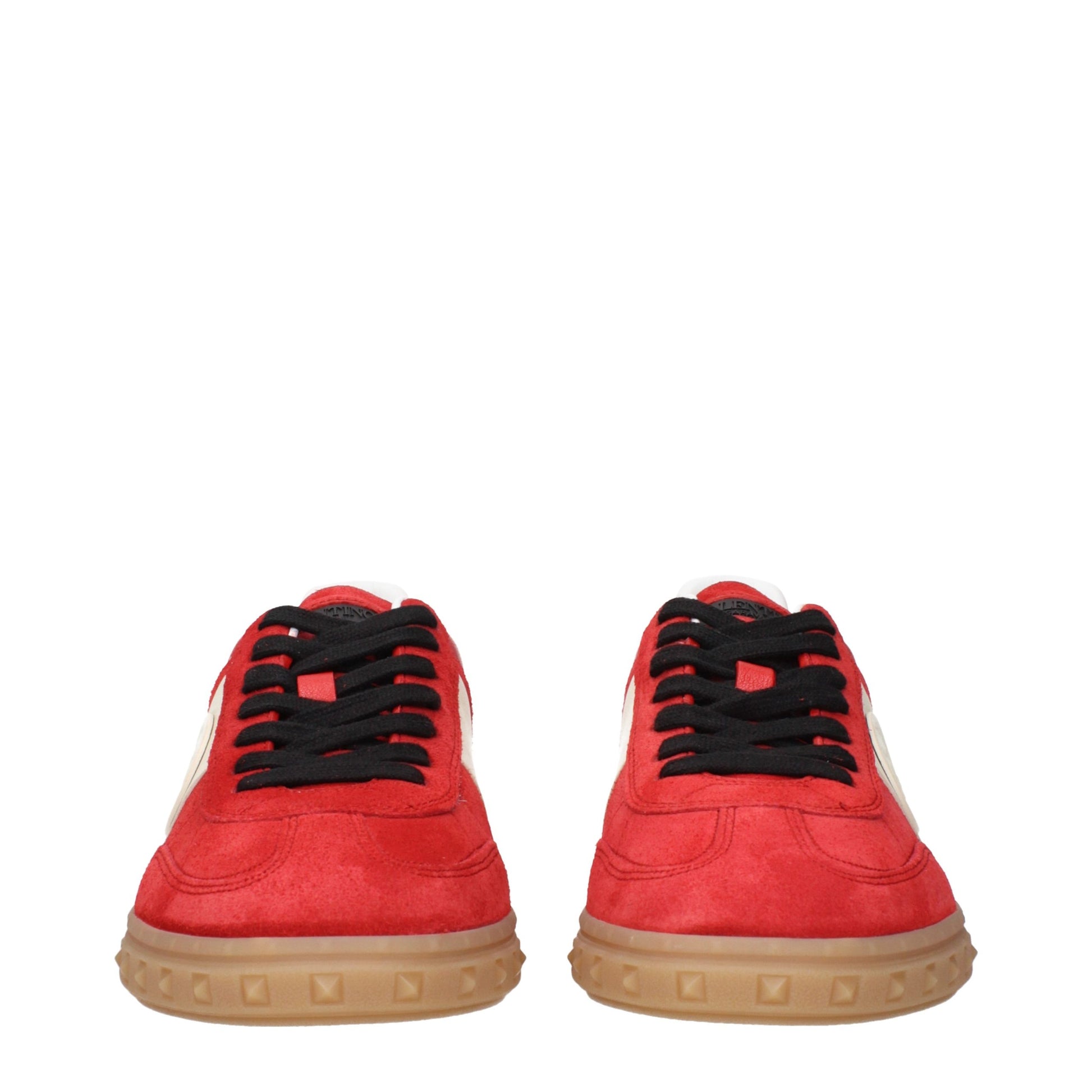 Valentino Garavani Red Leather Low Top Sneakers rot