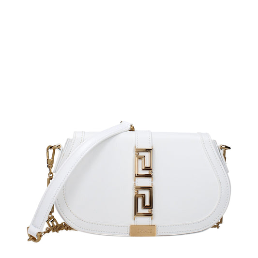 Versace Greca Goddess White Leather Crossbody Bag curated by orvyn luxury accessories