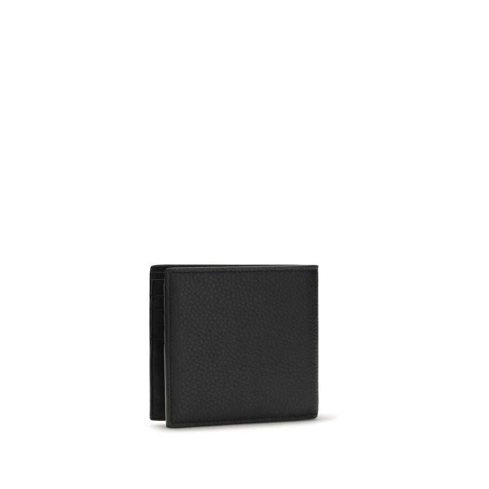 Saint Laurent Black Calf Leather Bos Taurus Wallet Curated Luxury Accessories by Orvyn