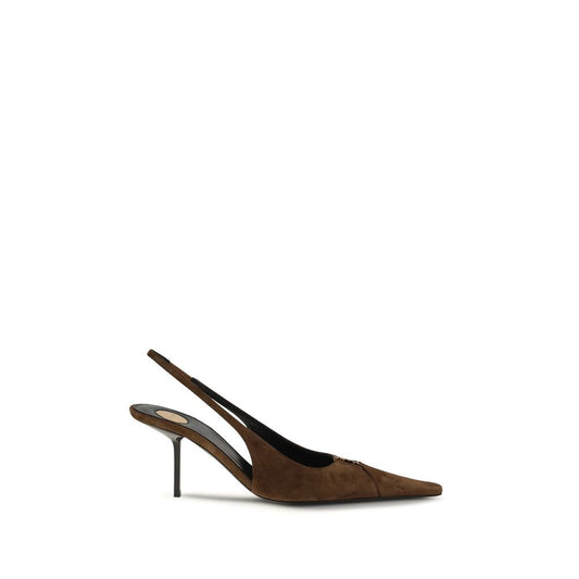 Saint Laurent Brown Babylone Breteuil Pumps