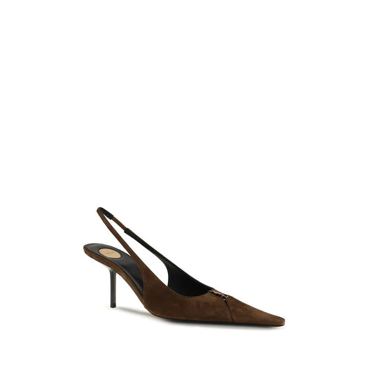 Saint Laurent Brown Babylone Breteuil Pumps