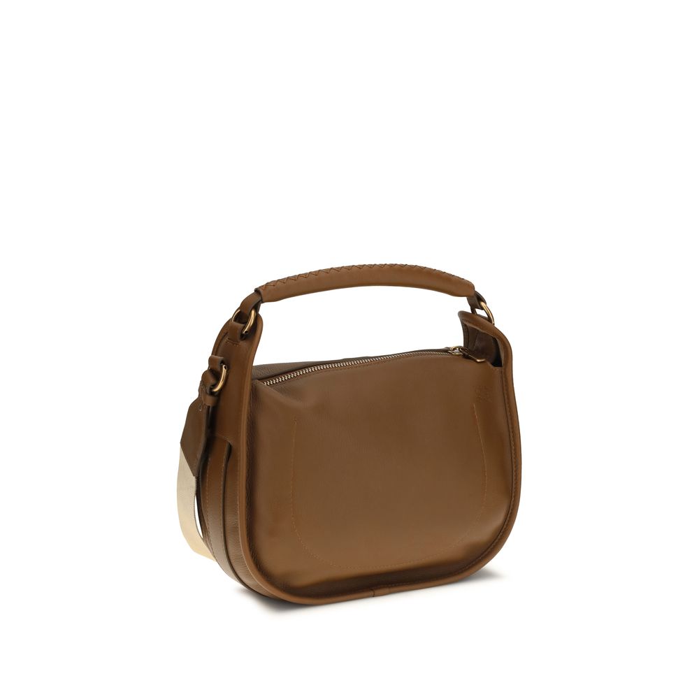 Burberry Brown Small B Clip Crossbody Bag Shoulder Bags braun