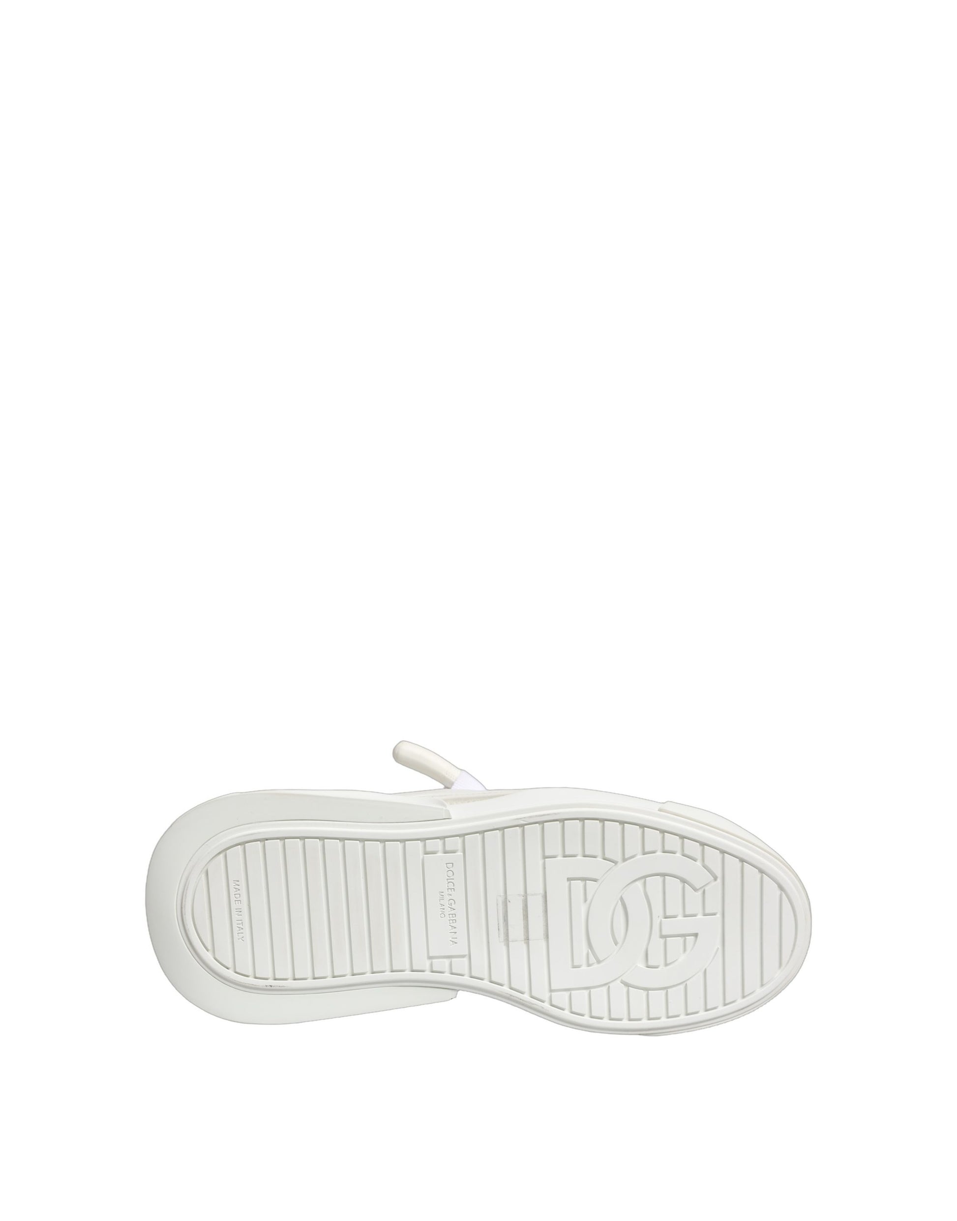 Dolce & Gabbana White Calfskin Leather Low Top Sneakers Shoes Curated Luxury Accessories by Orvyn
