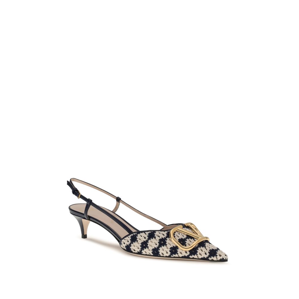 Valentino Garavani Multicolor Goatskin Mid Heel Pumps Curated Luxury Accessories by Orvyn